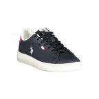 Blue Polyester Men's Sneaker