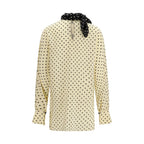 Beige Silk Blouse