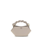 Gray Recycled Leather Handbag