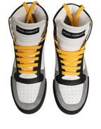 Multicolor Leather High Top Sneakers Shoes