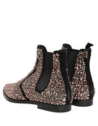 Silver Embellished Chelsea Ankle Boots Shoes