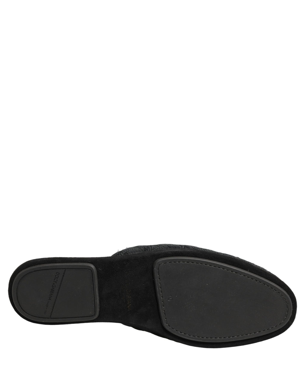 Black Floral Brocade Slides Slippers Shoes