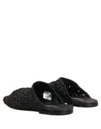 Black Mules Slides Slippers Men Flats Shoes
