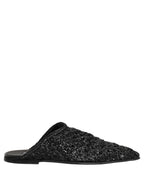 Black Mules Slides Slippers Men Flats Shoes