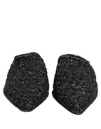Black Mules Slides Slippers Men Flats Shoes