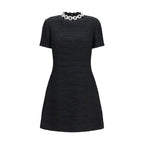 Black Cotton Casual Dress
