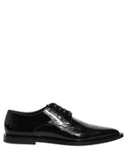 Black Leather Men Derby Dress Formal Shoes