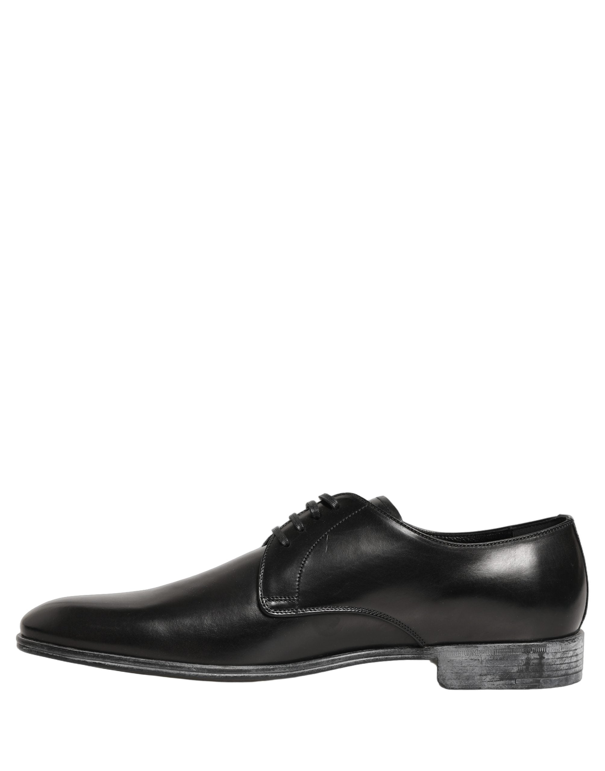 Dress Black Leather Lace Up Derby Men Shoes
