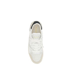 White Calf Leather Bos Taurus Low Top Sneakers