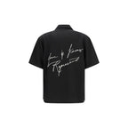 Black Lyocell Pattern Shirt