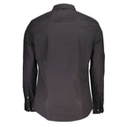 Black Cotton Men's Shirt