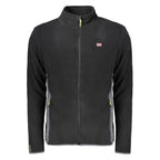 Black Polyester Mens Sweatshirt