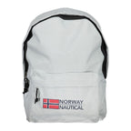 Gray Polyester Men Backpack