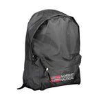 Black Polyester Men's Backpack