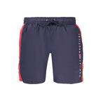 Blue Polyamide Men's Swimwear
