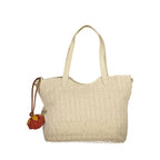 Beige Polyethylene Women's Bag