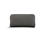 Black Polyurethane Womens Wallet