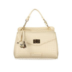 Beige Polyurethane Women's Bag