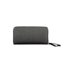 Black Polyurethane Women's Wallet