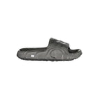 Black Polyurethane Men Slipper