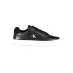 Black Polyurethane Men's Sneaker
