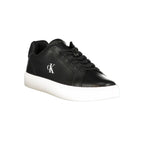 Black Polyurethane Men's Sneaker