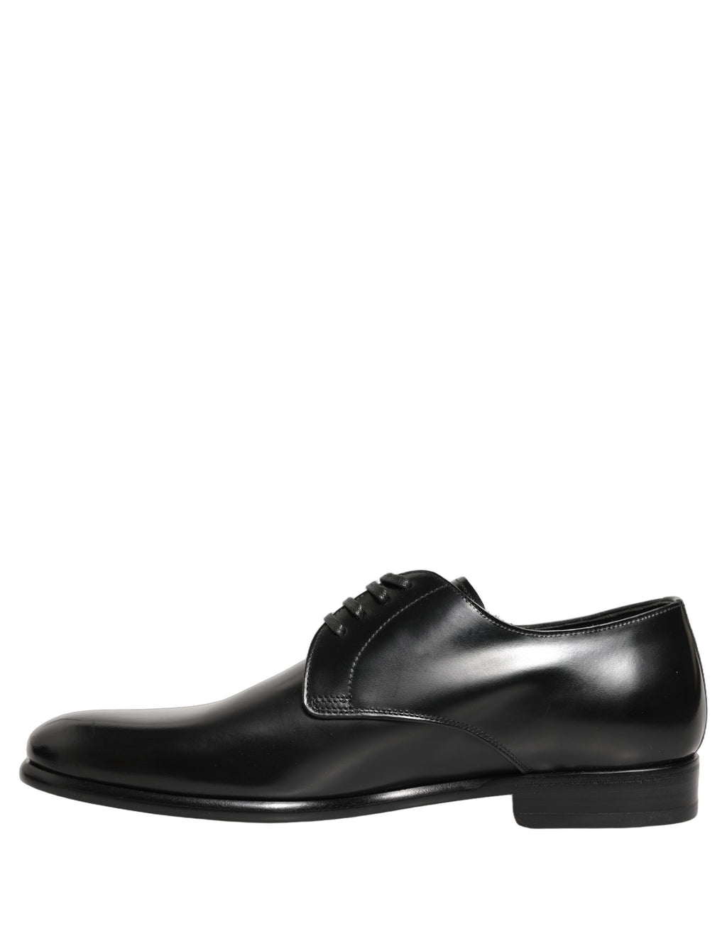 Black Leather Lace Up Derby Dress Shoes