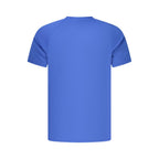 Blue Polyester Men's T-Shirt