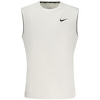 White Polyester Men's Tank