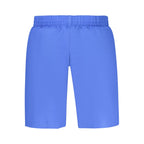 Blue Polyester Men Swimwear