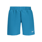 Blue Polyester Men's Swimwear