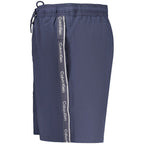 Blue Polyester Men's Swim Shorts