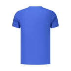 Blue Cotton Men's T-Shirt