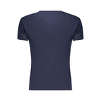Blue Cotton Women T-Shirt