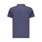 Blue Polyester Men's Polo Shirt