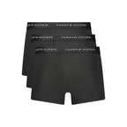 Black Polyester Men's Boxer
