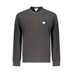 Black Cotton Men's Sweatshirt