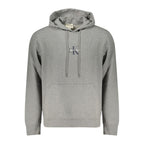 Gray Cotton Men's Hoodie