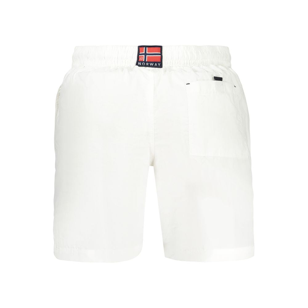 Bianco Polyamide Men's Swimwear