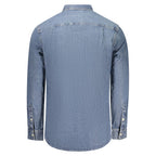 Blue Cotton Men's Shirt