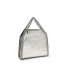 Silver Polyester Handbag