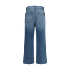 Blue Cotton Relaxed Fit Jeans