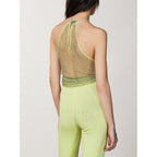 Yellow Polyester Tank Tops