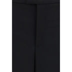 Black Wool Oves Aries Casual Pants