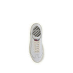 White Calf Leather Bos Taurus Low Top Sneakers