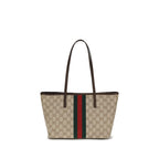 Beige Cotton Shoulder Bag