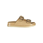 Beige Polyurethane Women's Slipper