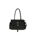 Black Polyamide Shoulder Bag