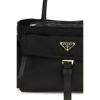 Black Polyamide Shoulder Bag