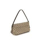 Brown Fabric Shoulder Bag